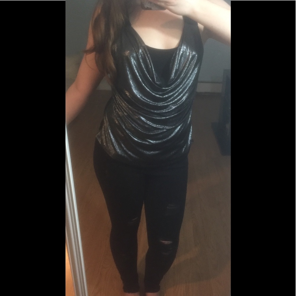Rock & Republic Metallic Tank Top